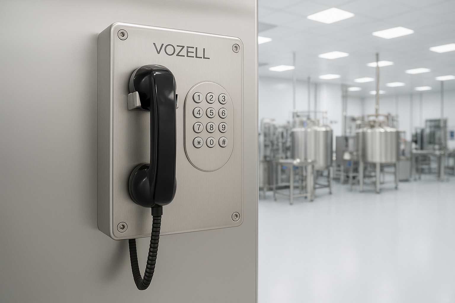 Vozell® Alimentaria y Farmacéutica | Comunicación Segura en Ambientes Limpios y Controlados