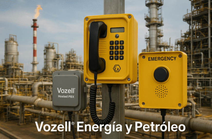 Vozell® Energía y Petróleo: Comunicación Segura y Confiable para Entornos Críticos